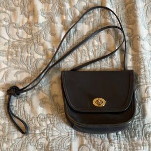 Mini black coach crossbody